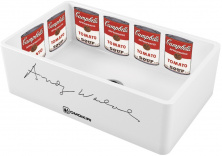 Мойка кухонная Omoikiri Mikura 76 Warhol 4993025 Natceramic, белый