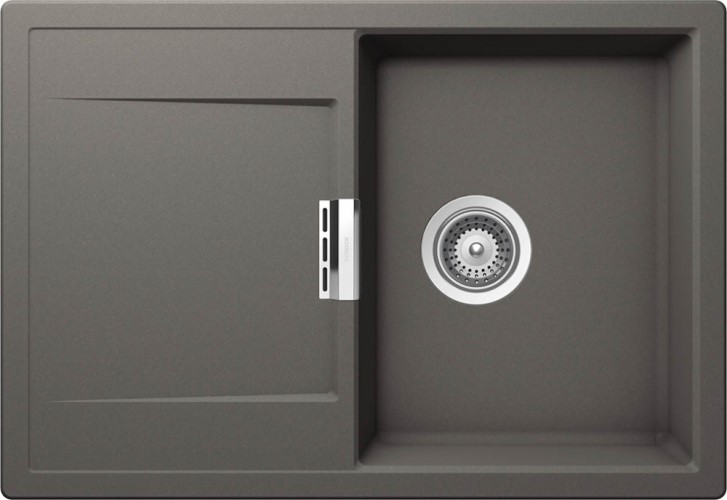 Мойка кухонная Schock Eton 45D 700972 Cristadur, серебристый камень