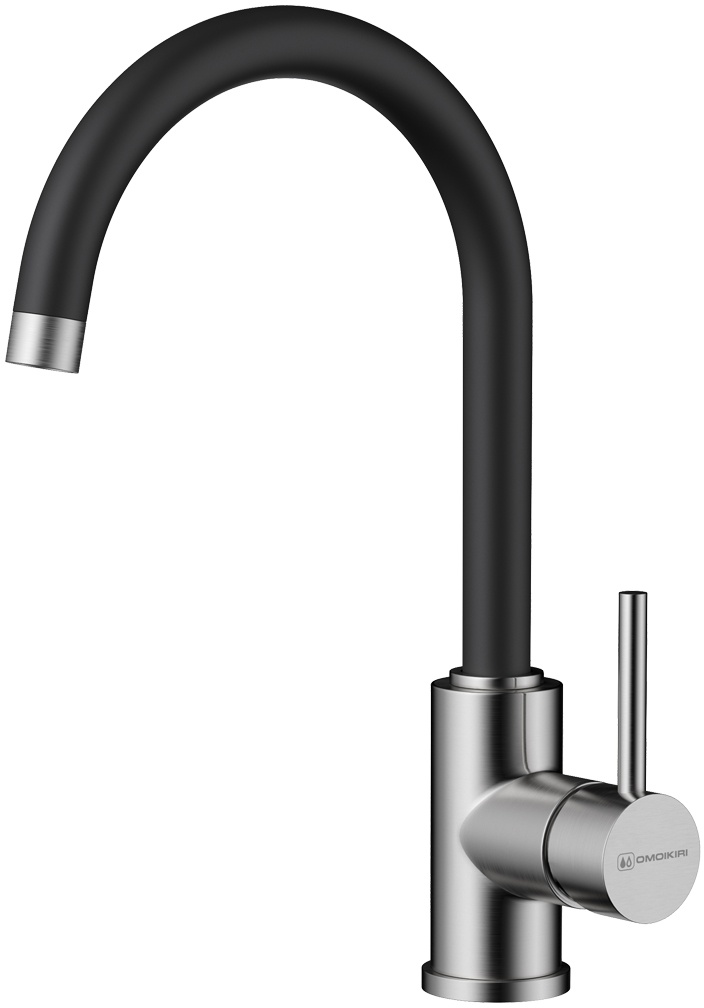 Смеситель Omoikiri Shinagawa BL-BN 4994252 для кухонной мойки, черный