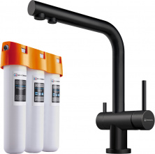 Комплект Omoikiri Nagano GB с фильтром Pure Drop Lite 4284.8028 для кухни, графит